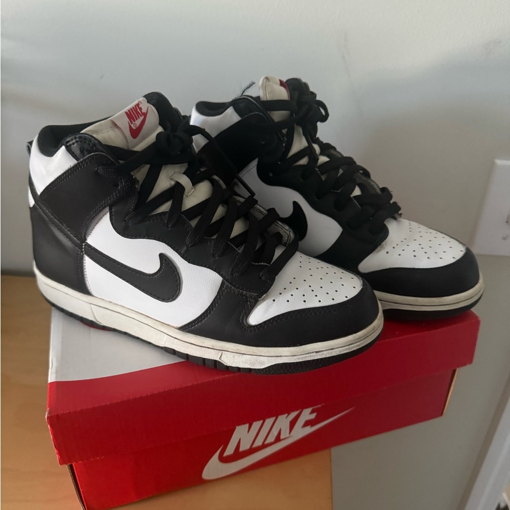 Nike Dunk High- Black and white